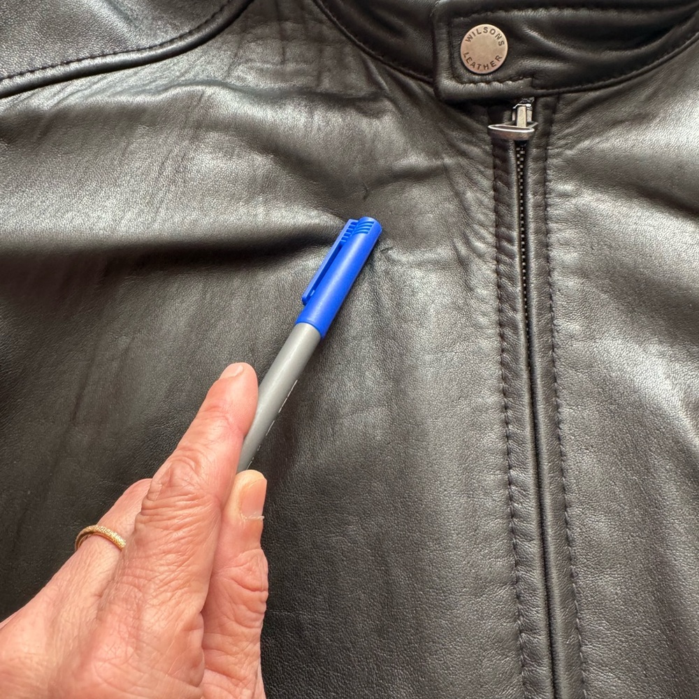 Willson Black Leather Jacket - Picture 12 of 17
